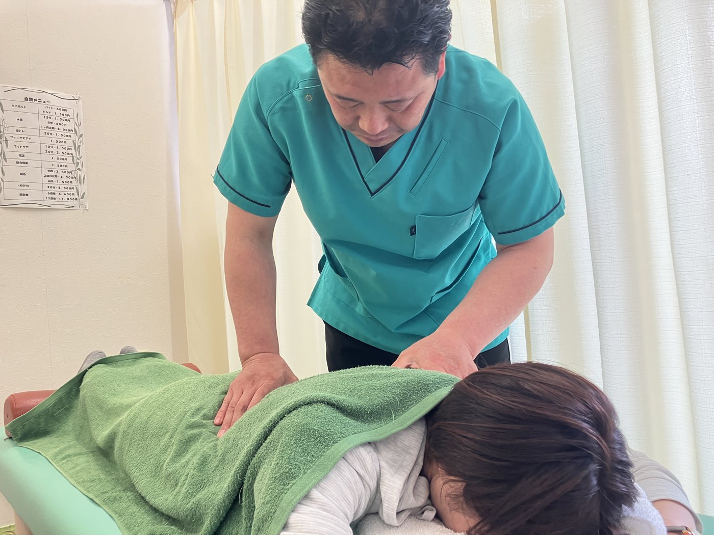 痛みの程度に合わせて進めます